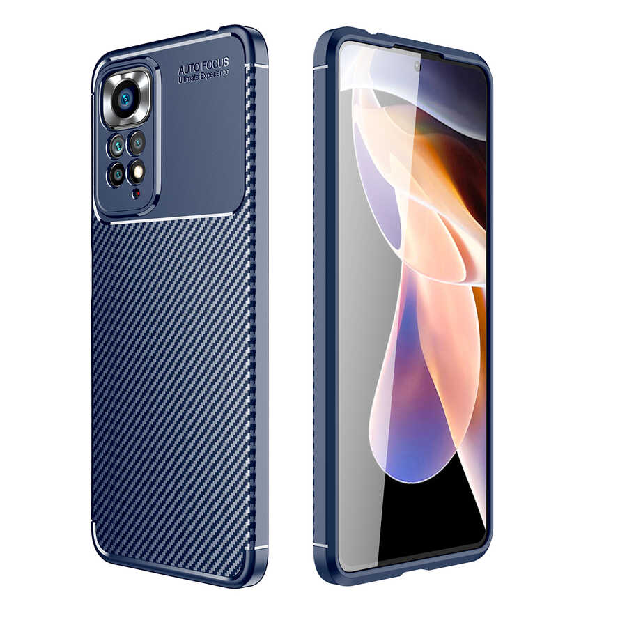 Xiaomi Uyumlu  Redmi Note 12 Pro 4G Kılıf Zore Negro Silikon Kapak-Lacivert