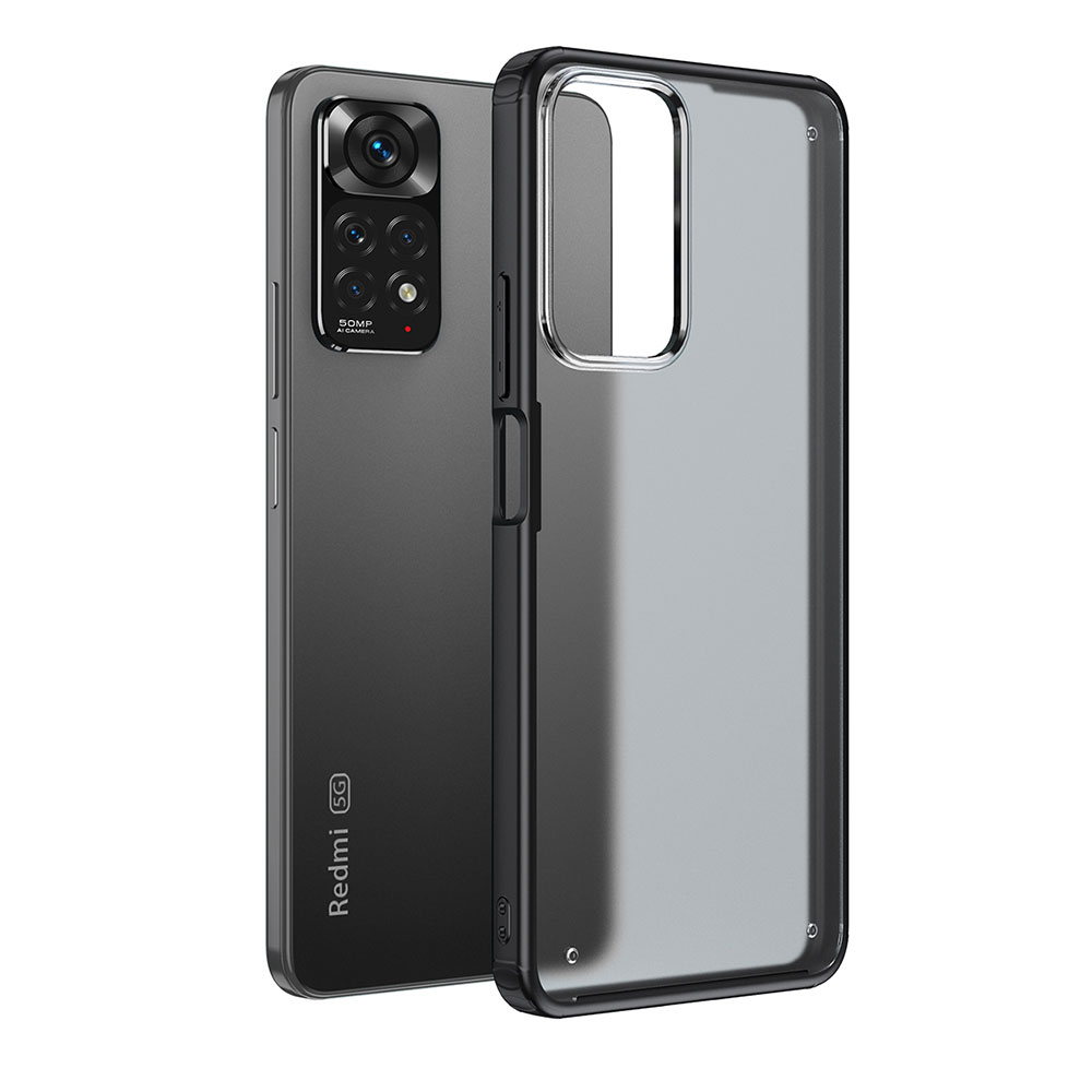 Xiaomi Uyumlu  Redmi Note 11 Pro 5G Kılıf Zore Volks Kapak-Siyah
