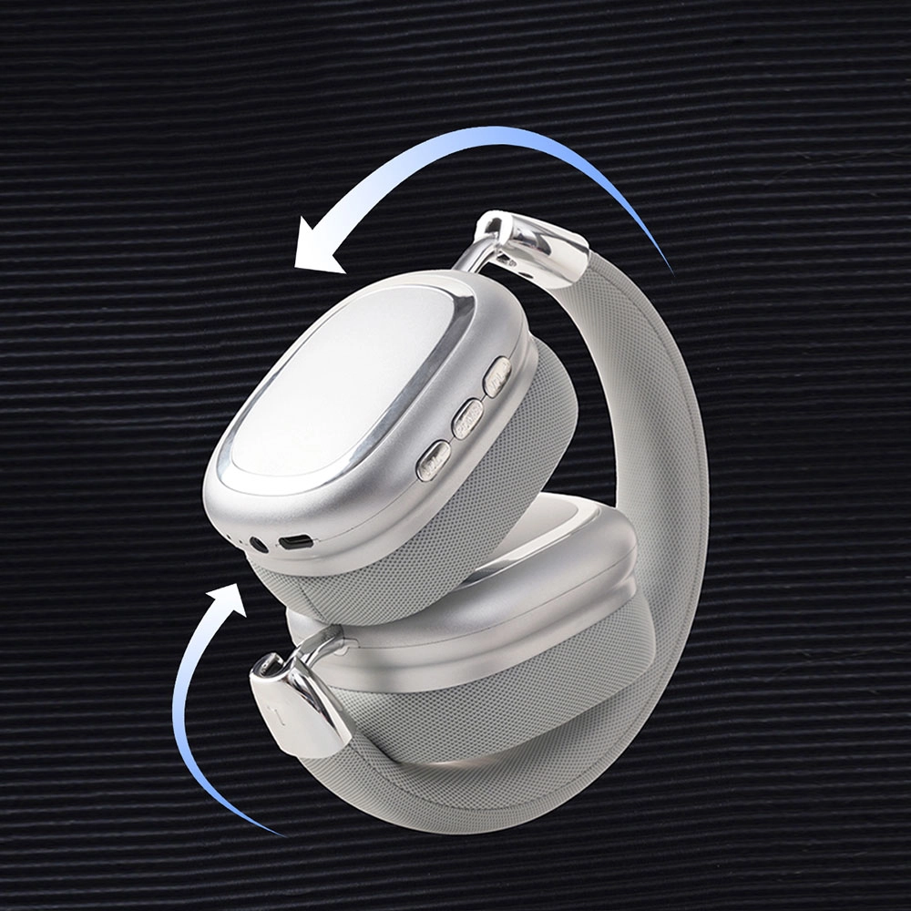 Zore B35 Ayarlanabilir ve Katlanabilir Kulak Üstü Bluetooth Kulaklık-Beyaz