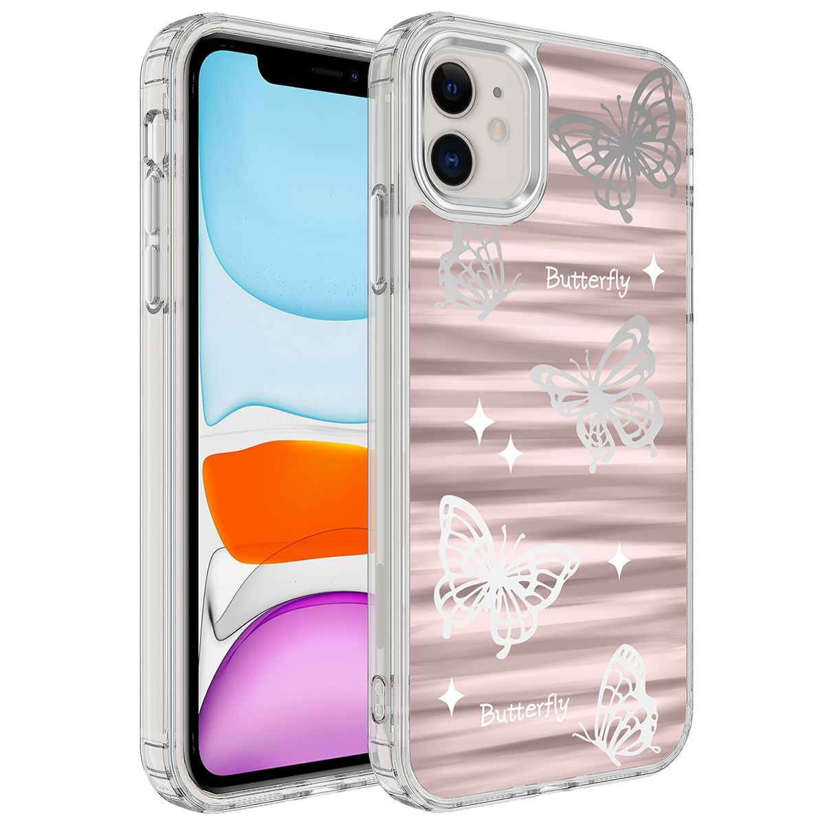 iPhone Uyumlu 12 Kılıf Airbagli Parlak Tasarımlı Zore Mimbo Kapak-No5