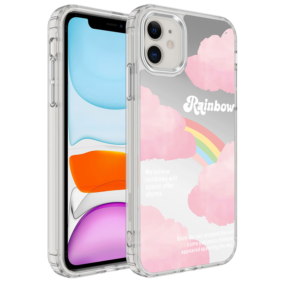 iPhone Uyumlu 12 Kılıf Airbagli Parlak Tasarımlı Zore Mimbo Kapak-No6