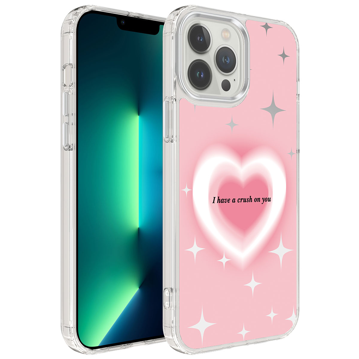 iPhone Uyumlu 12 Pro Max Kılıf Airbagli Parlak Tasarımlı Zore Mimbo Kapak-No1