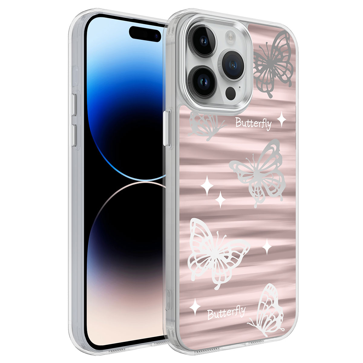 iPhone Uyumlu 14 Pro Kılıf Airbagli Parlak Tasarımlı Zore Mimbo Kapak-No5