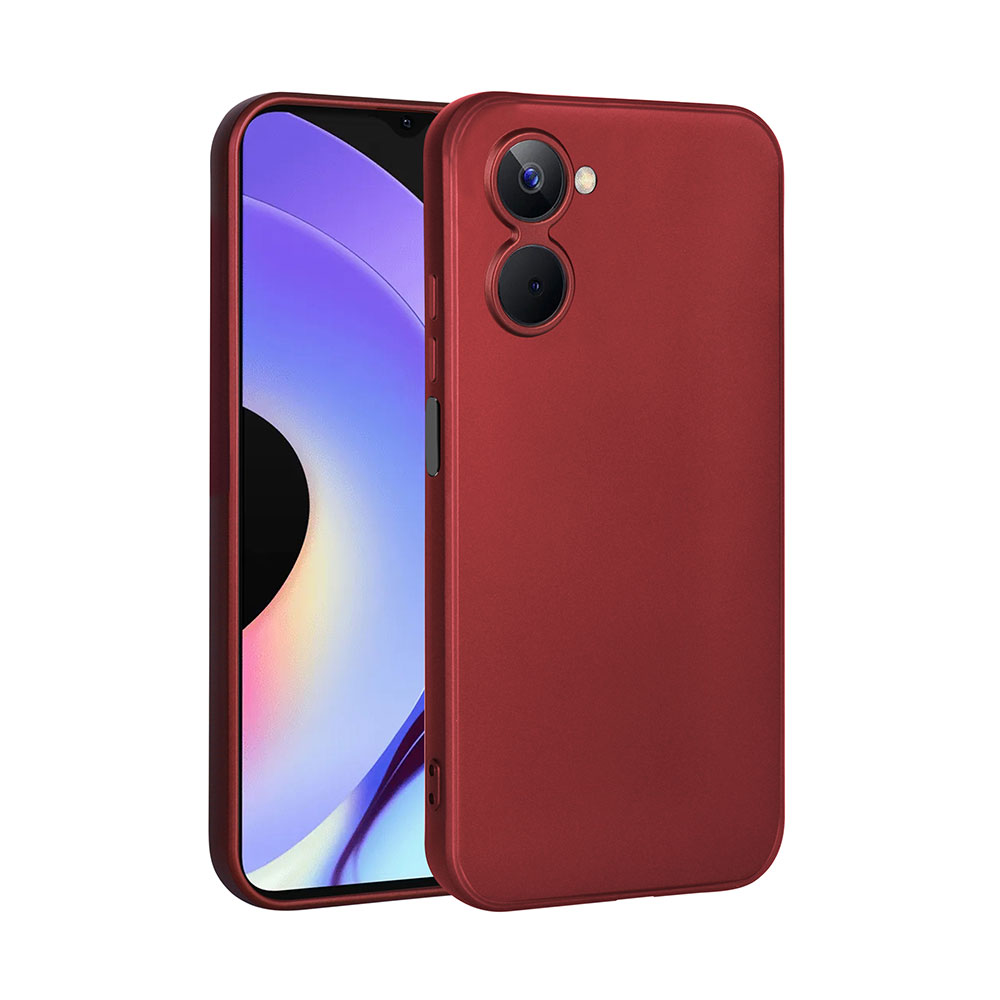 Realme 10 4G Kılıf Zore Premier Silikon Kapak-Kırmızı