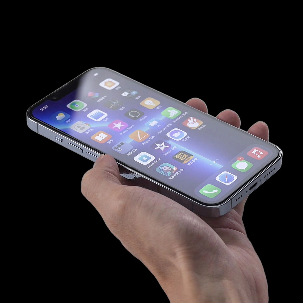 iPhone Uyumlu XR 6.1 Zore Hizalama Aparatlı Hadid Cam Cam Ekran Koruyucu