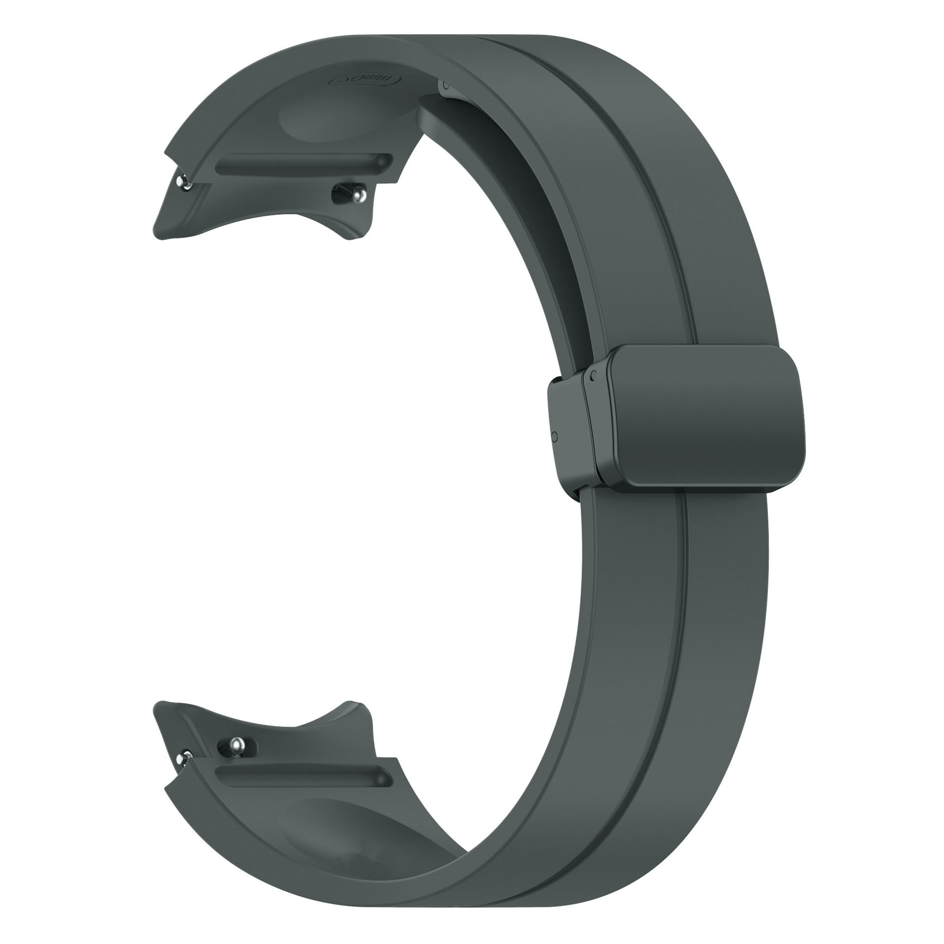 Galaxy Uyumlu Watch 4 40mm Zore KRD-84 Silikon Kordon-Koyu gri