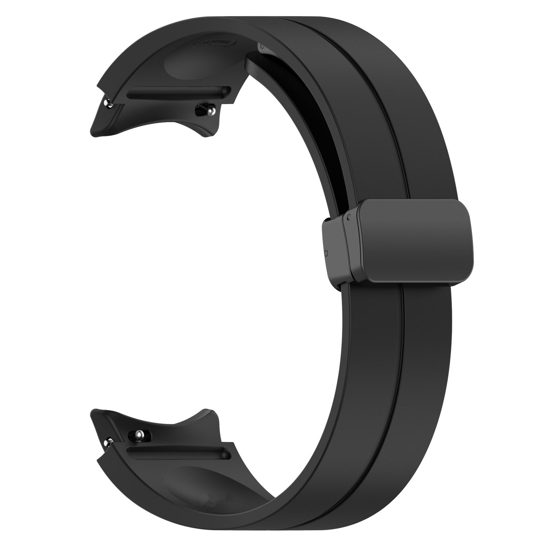 Galaxy Uyumlu Watch 4 44mm Zore KRD-84 Silikon Kordon-Siyah