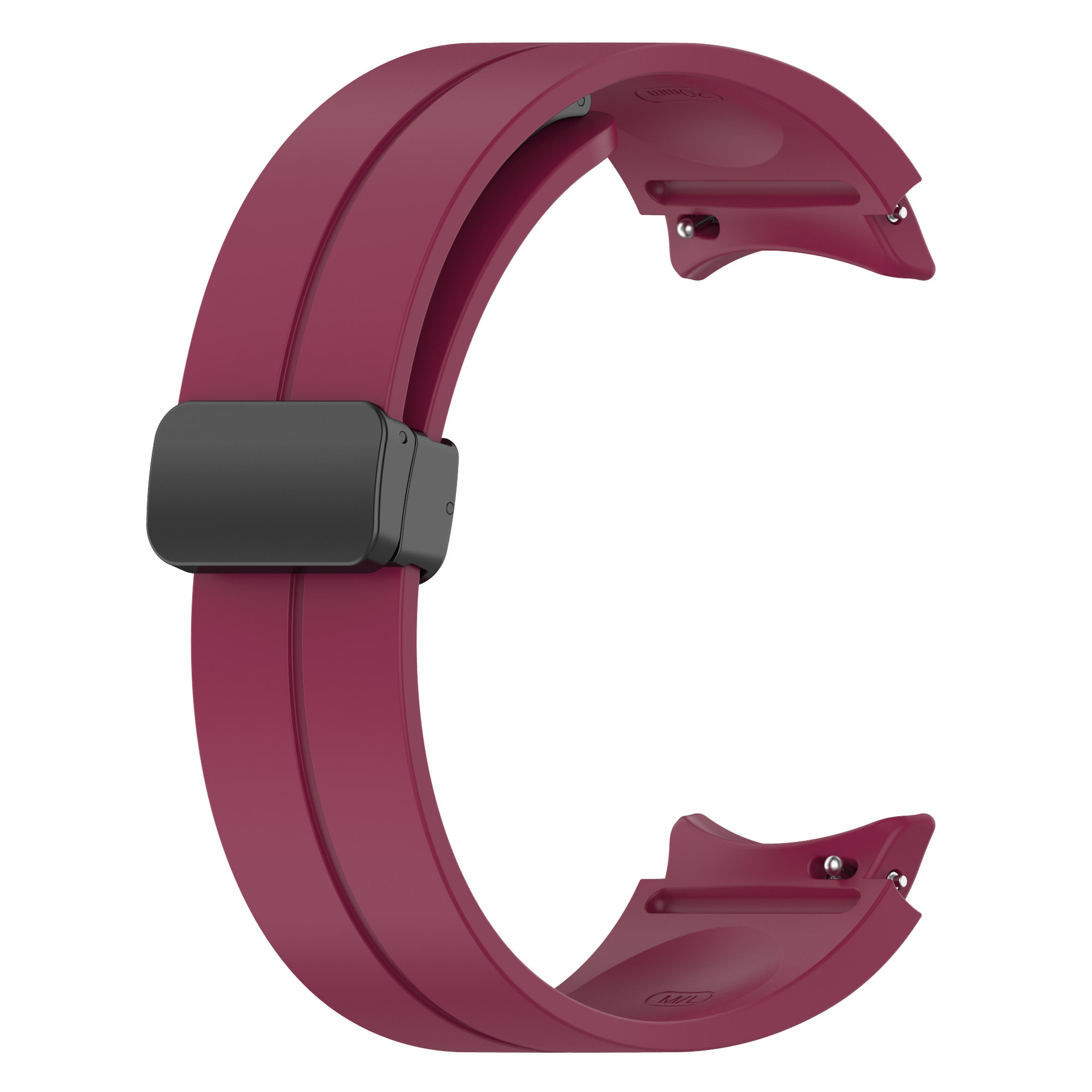 Galaxy Uyumlu Watch 5 40mm Zore KRD-84 Silikon Kordon-Mürdüm