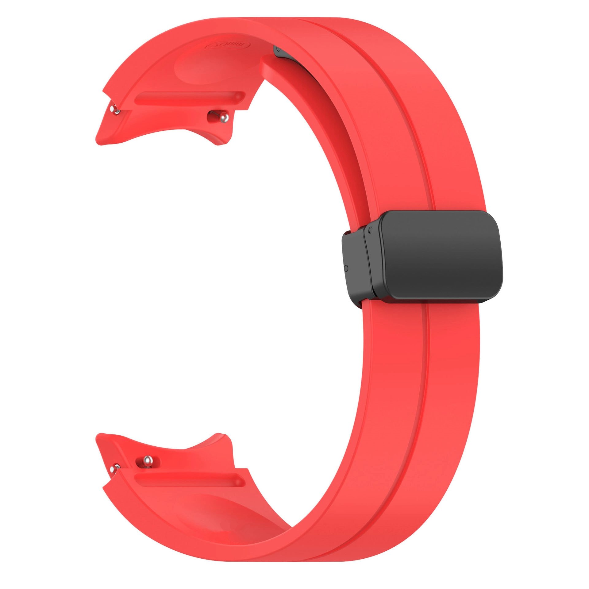 Galaxy Uyumlu Watch 5 Pro Zore KRD-84 Silikon Kordon-Kırmızı