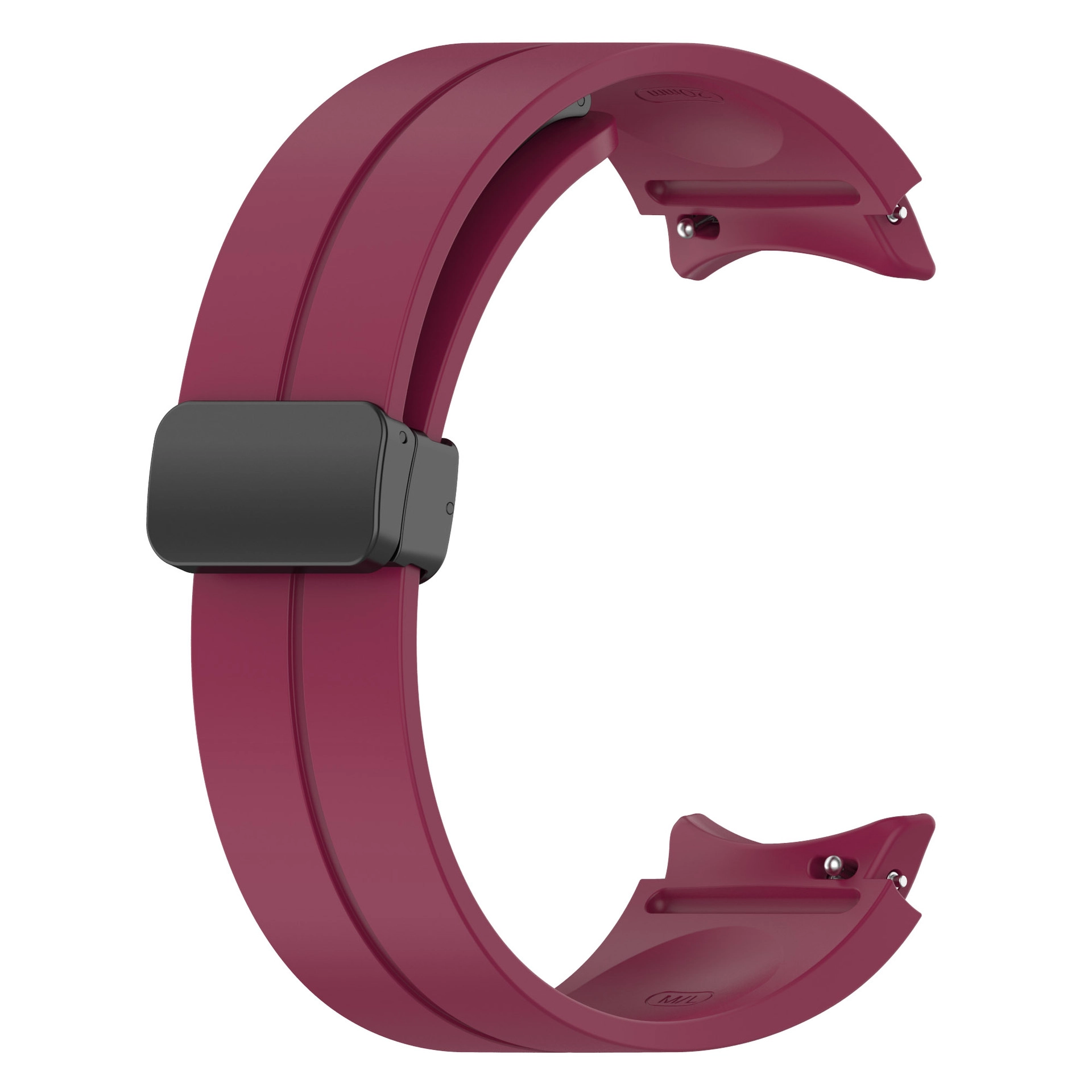 Galaxy Uyumlu Watch 5 Pro Zore KRD-84 Silikon Kordon-Mürdüm