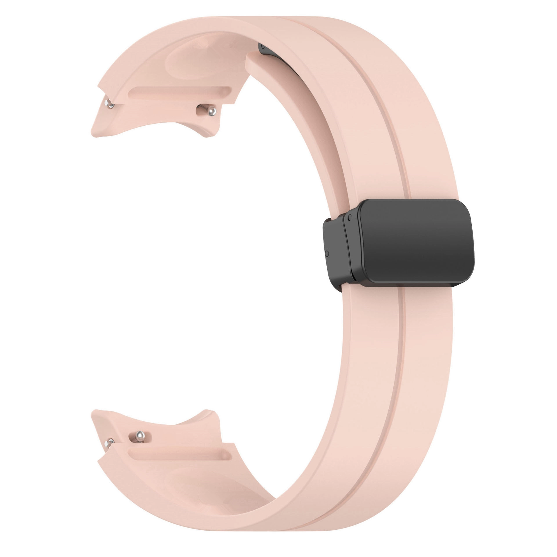 Galaxy Uyumlu Watch 5 Pro Zore KRD-84 Silikon Kordon-Pembe açık