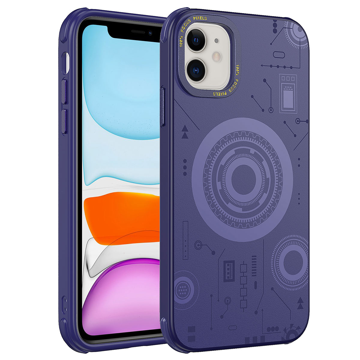 iPhone Uyumlu 11 Kılıf Zore Wireless Şarj Özellikli Desenli Hot Kapak