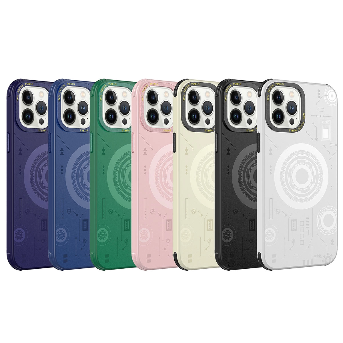 iPhone Uyumlu 12 Pro Max Kılıf Zore Wireless Şarj Özellikli Desenli Hot Kapak
