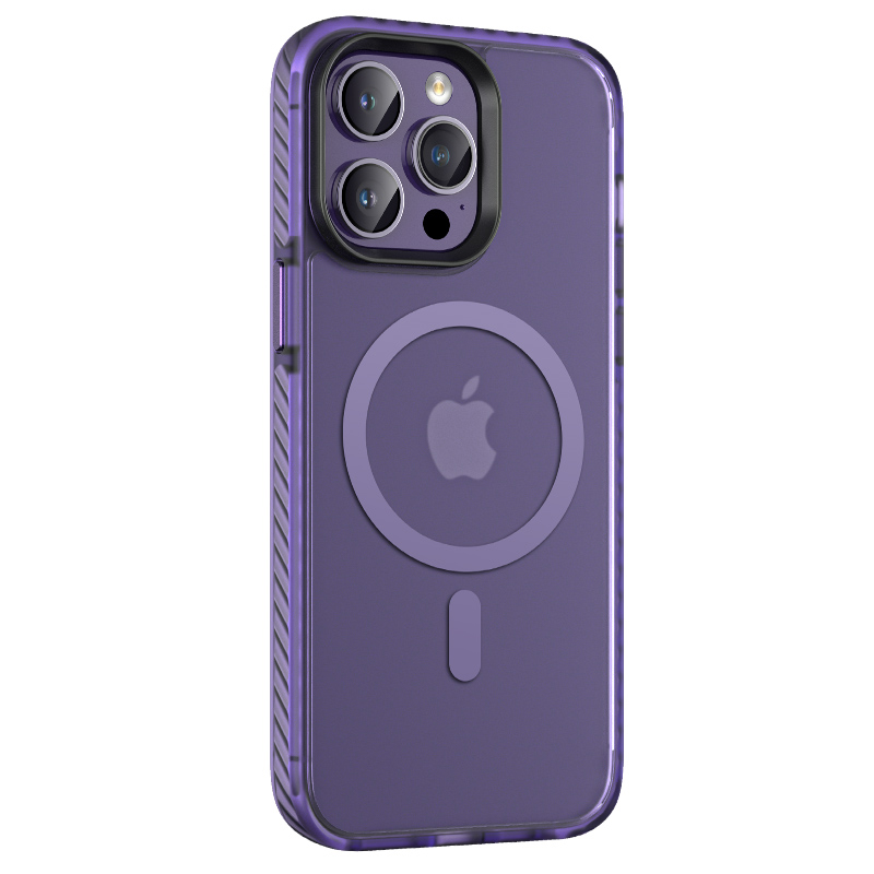 iPhone Uyumlu 14 Pro Kılıf Mat Arka Yüzey Wireless Şarj Özellikli Zore Locik Kapak