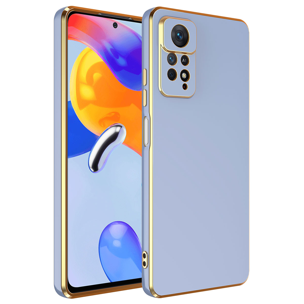 Xiaomi Uyumlu  Redmi Note 12 Pro 4G Kılıf Zore Bark Kapak-Mavi açık