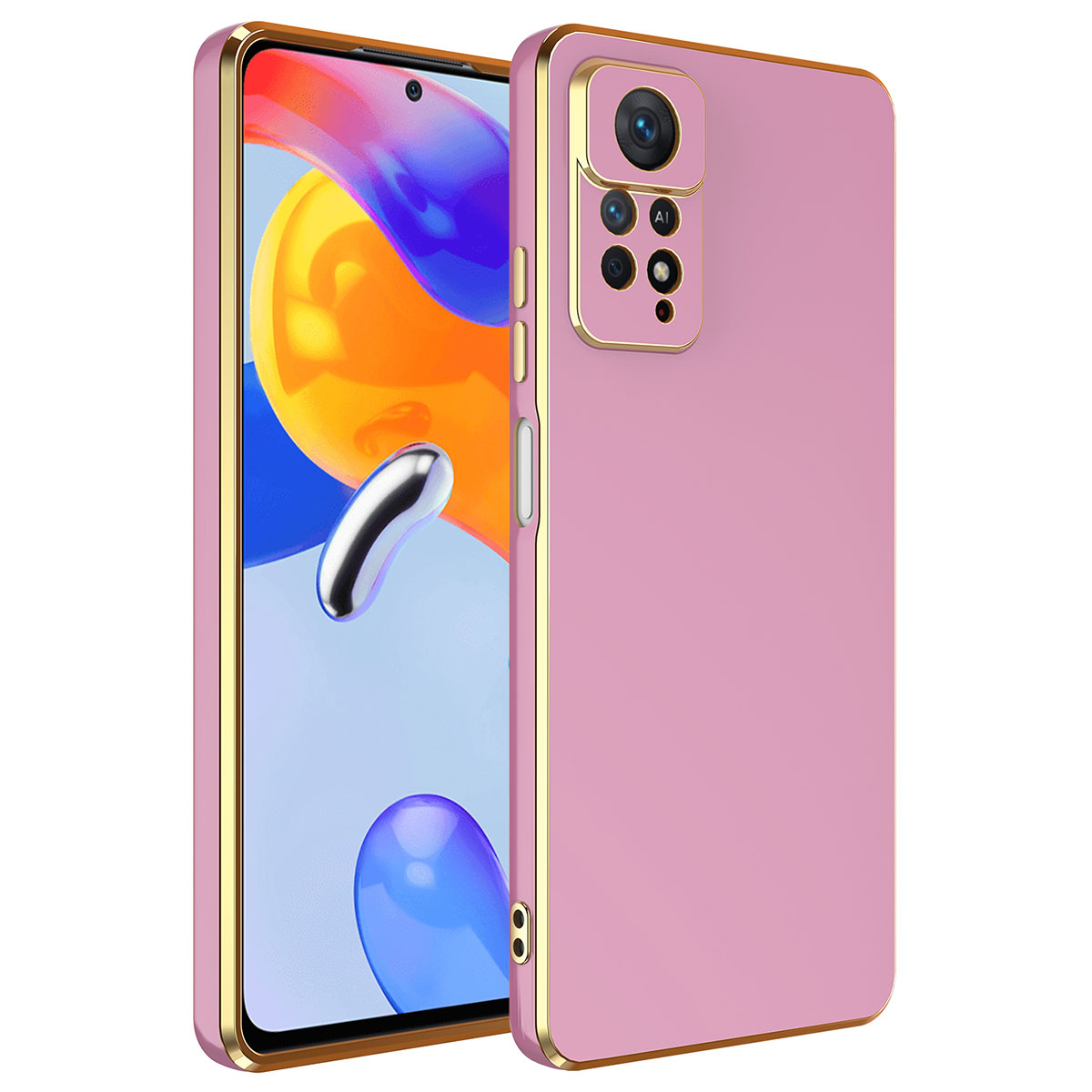 Xiaomi Uyumlu  Redmi Note 12 Pro 4G Kılıf Zore Bark Kapak-Mor