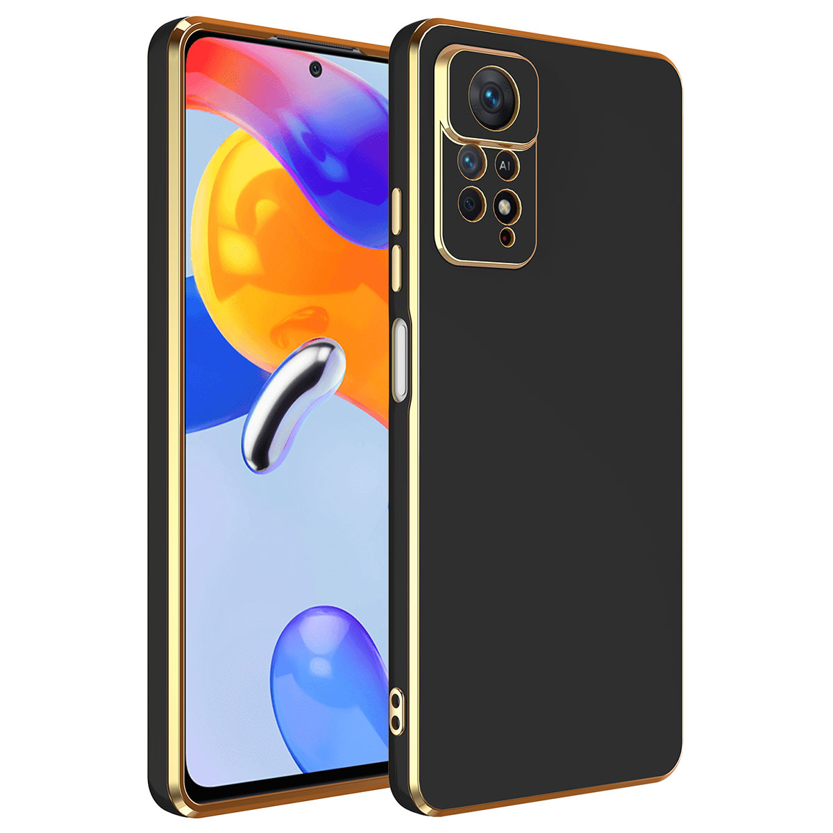 Xiaomi Uyumlu  Redmi Note 12 Pro 4G Kılıf Zore Bark Kapak-Siyah