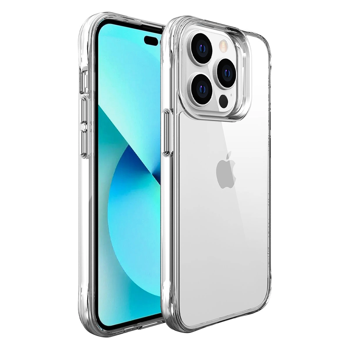 iPhone Uyumlu 14 Pro Max Kılıf Zore Şeffaf Ultra İnce Airbag Tasarımlı Okka Kapak