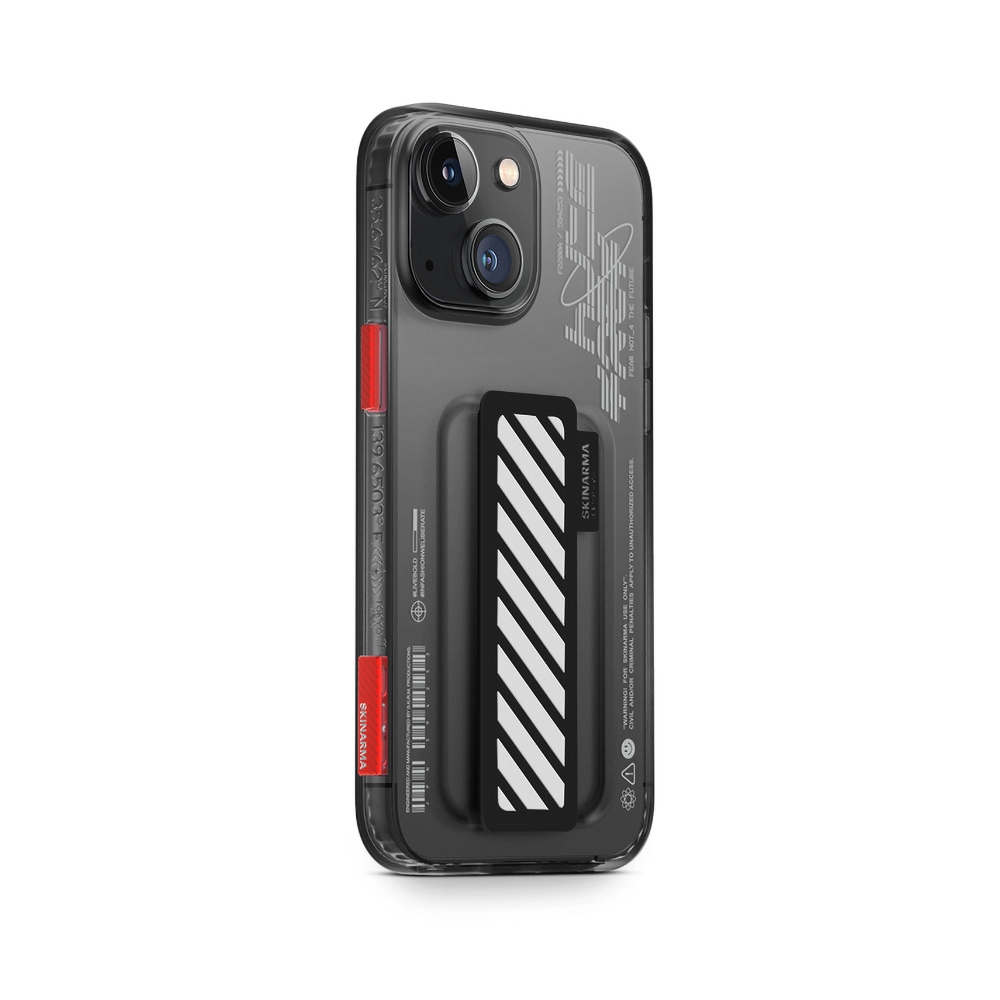 iPhone Uyumlu 14 Kılıf SkinArma Şeffaf Desenli Kaze Kapak