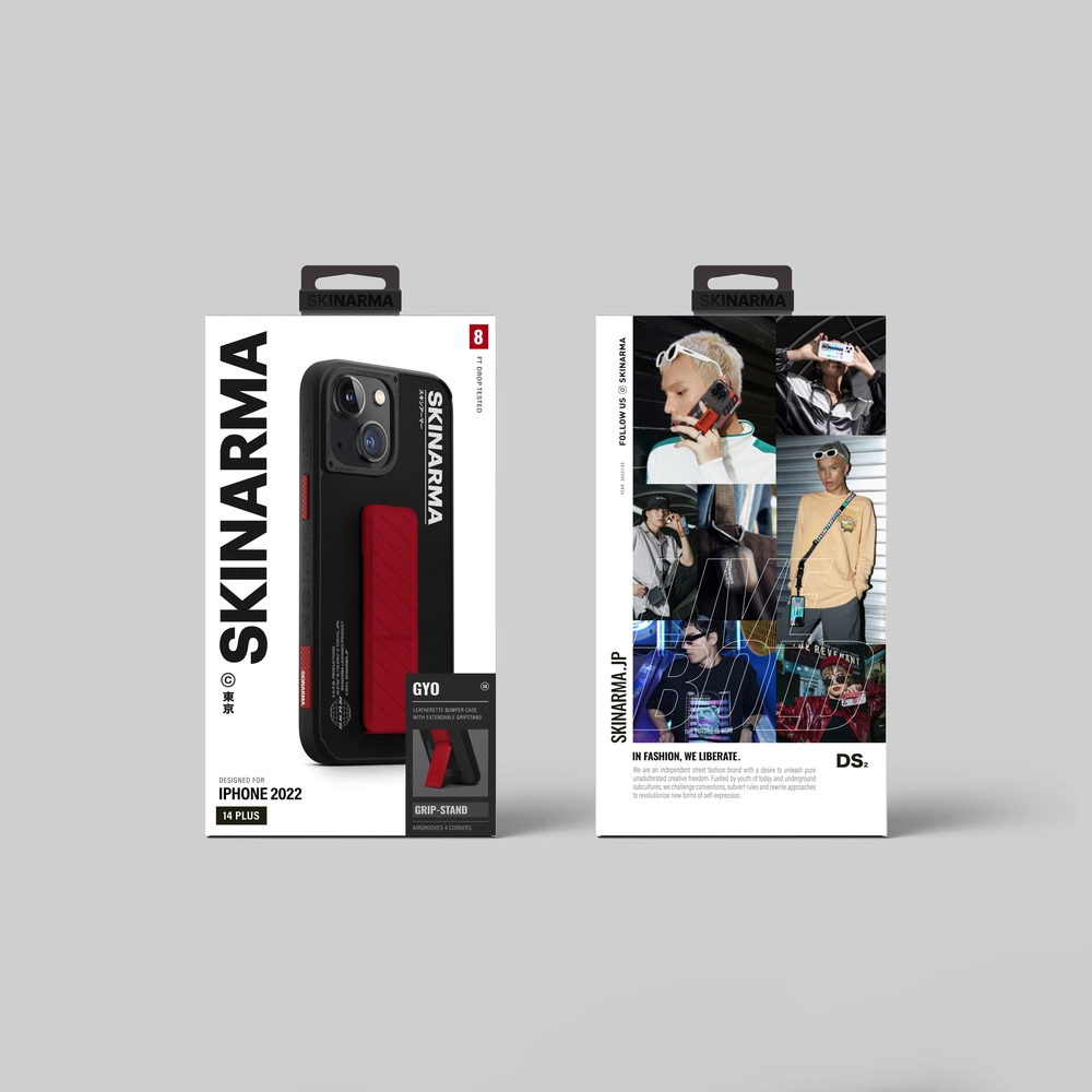 iPhone Uyumlu 14 Plus Kılıf SkinArma Standlı Deri Görünümlü Gyo Kapak