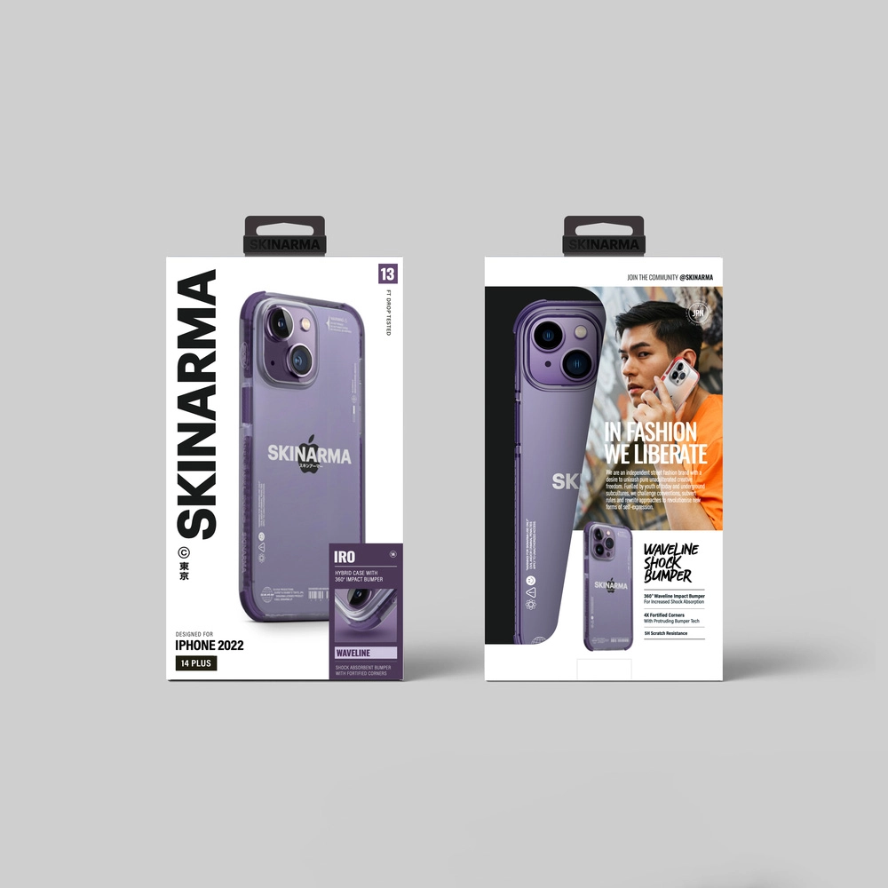 iPhone Uyumlu 14 Plus Kılıf SkinArma Şeffaf Airbag Tasarımlı Iro Kapak