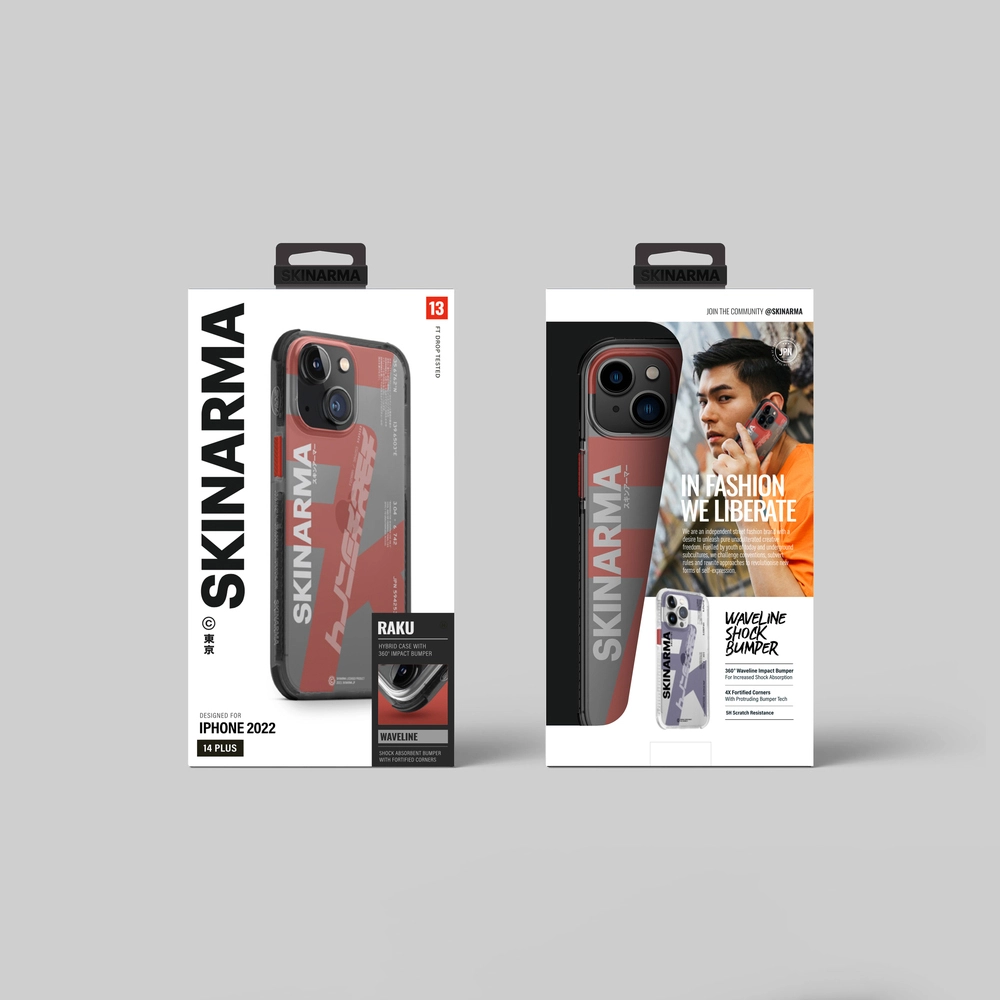 iPhone Uyumlu 14 Plus Kılıf SkinArma Şeffaf Airbag Tasarımlı Raku Kapak