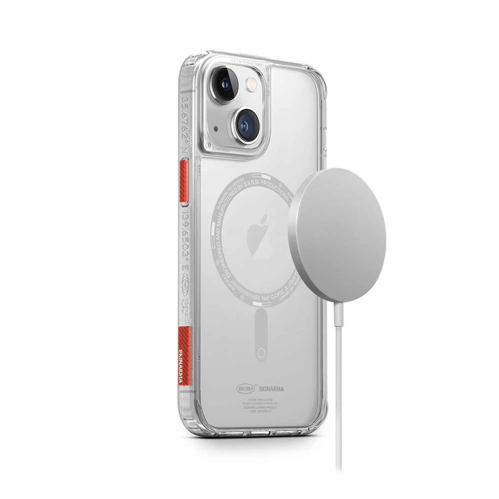 iPhone Uyumlu 14 Plus Kılıf SkinArma Şeffaf Airbag Tasarımlı M-safe Şarj Özellikli Saido Kapak