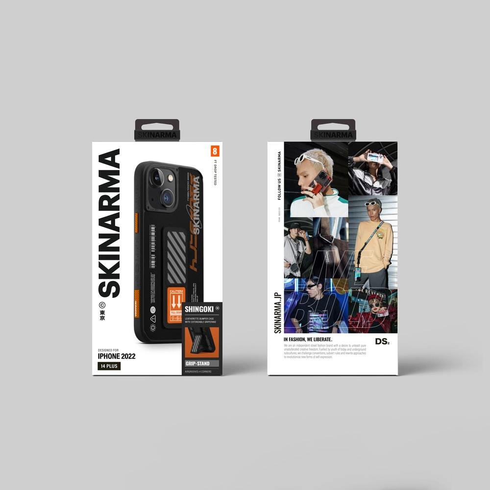 iPhone Uyumlu 14 Plus Kılıf SkinArma Standlı Deri Görünümlü Shingoki Kapak
