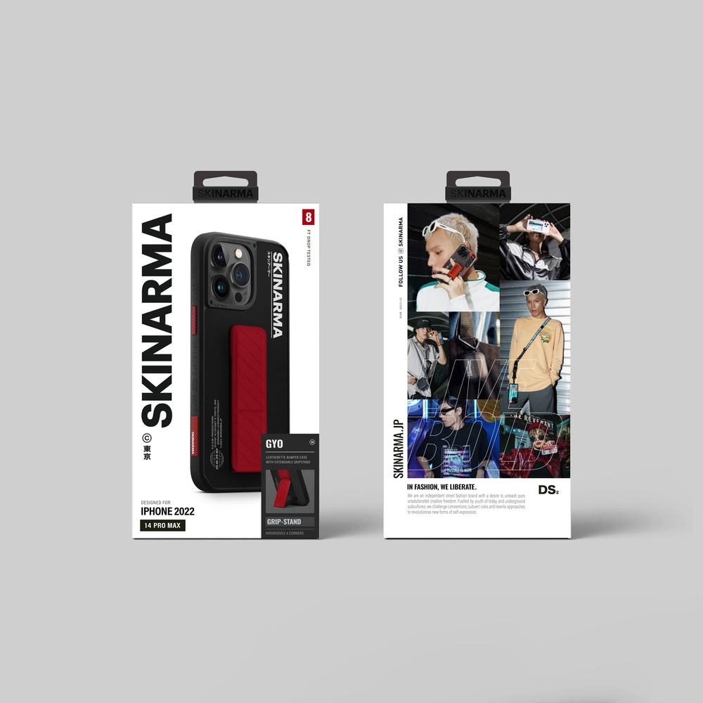 iPhone Uyumlu 14 Pro Kılıf SkinArma Standlı Deri Görünümlü Gyo Kapak