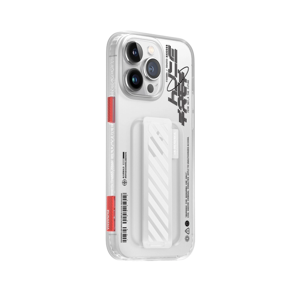 iPhone Uyumlu 14 Pro Kılıf SkinArma Şeffaf Desenli Kaze Kapak