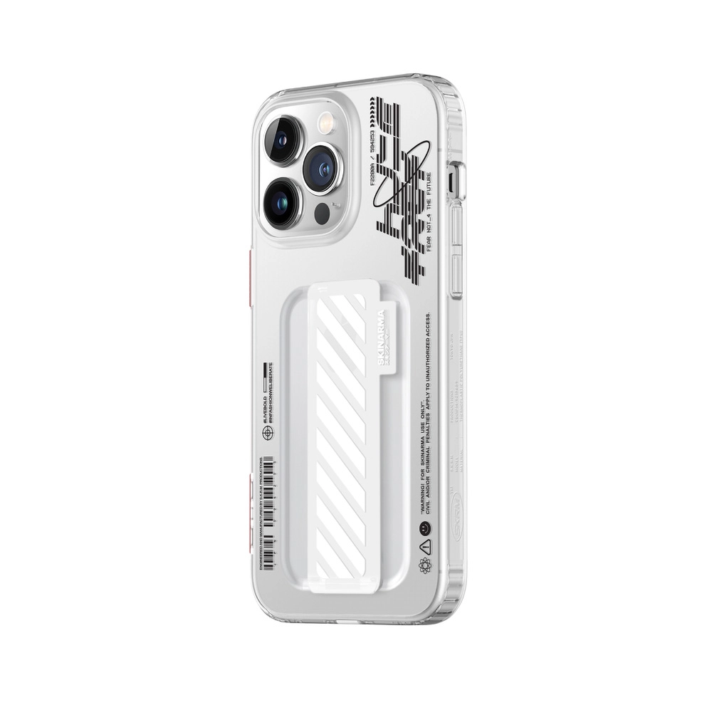 iPhone Uyumlu 14 Pro Kılıf SkinArma Şeffaf Desenli Kaze Kapak
