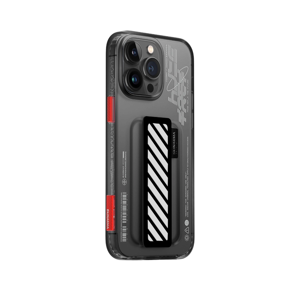 iPhone Uyumlu 14 Pro Kılıf SkinArma Şeffaf Desenli Kaze Kapak