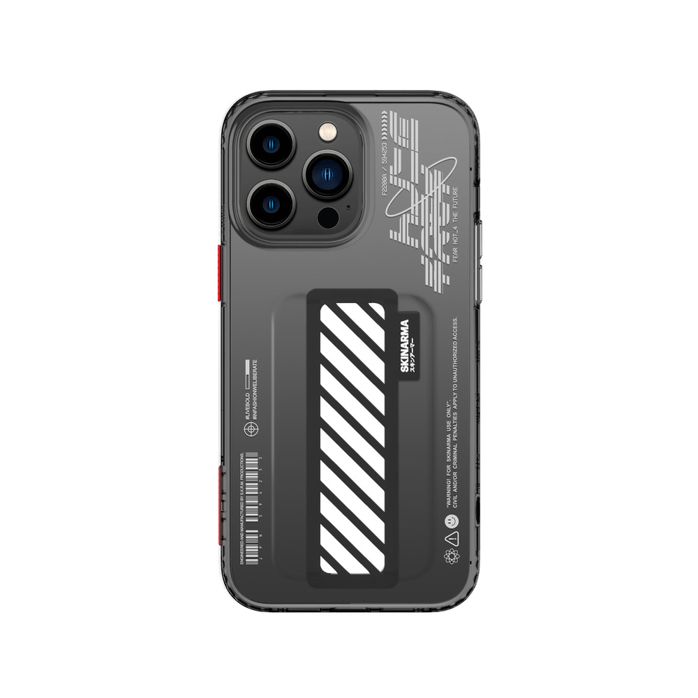iPhone Uyumlu 14 Pro Kılıf SkinArma Şeffaf Desenli Kaze Kapak