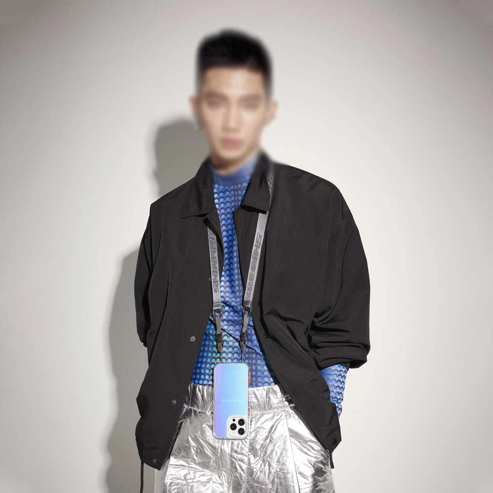 iPhone Uyumlu 14 Pro Kılıf SkinArma Şeffaf Airbag Tasarımlı Boyun Askılı Kiru Kapak