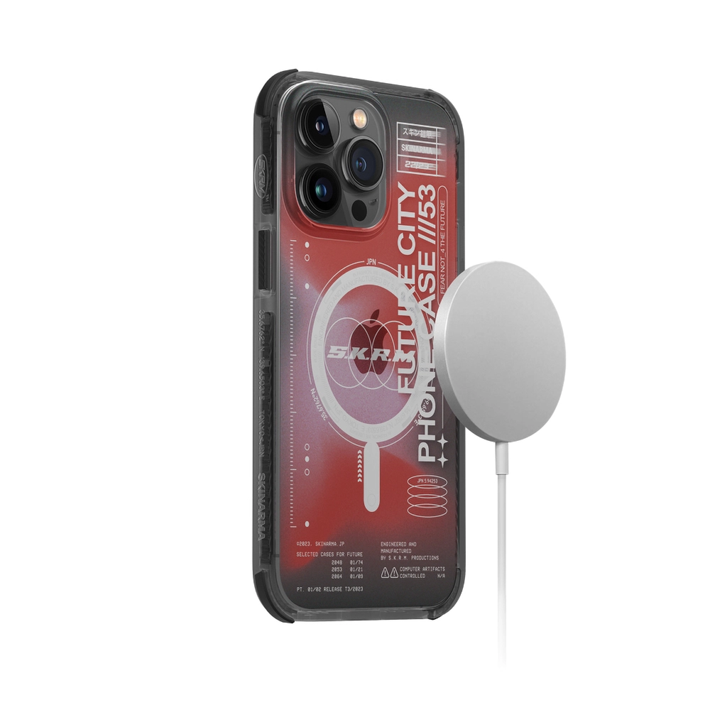 iPhone Uyumlu 14 Pro Max Kılıf SkinArma Şeffaf Airbag Tasarımlı M-safe Şarj Özellikli Shorai Kapak