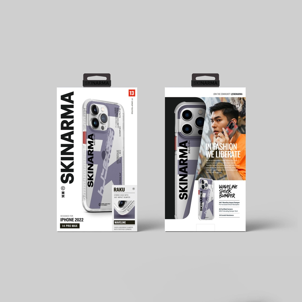 iPhone Uyumlu 14 Pro Kılıf SkinArma Şeffaf Airbag Tasarımlı Raku Kapak