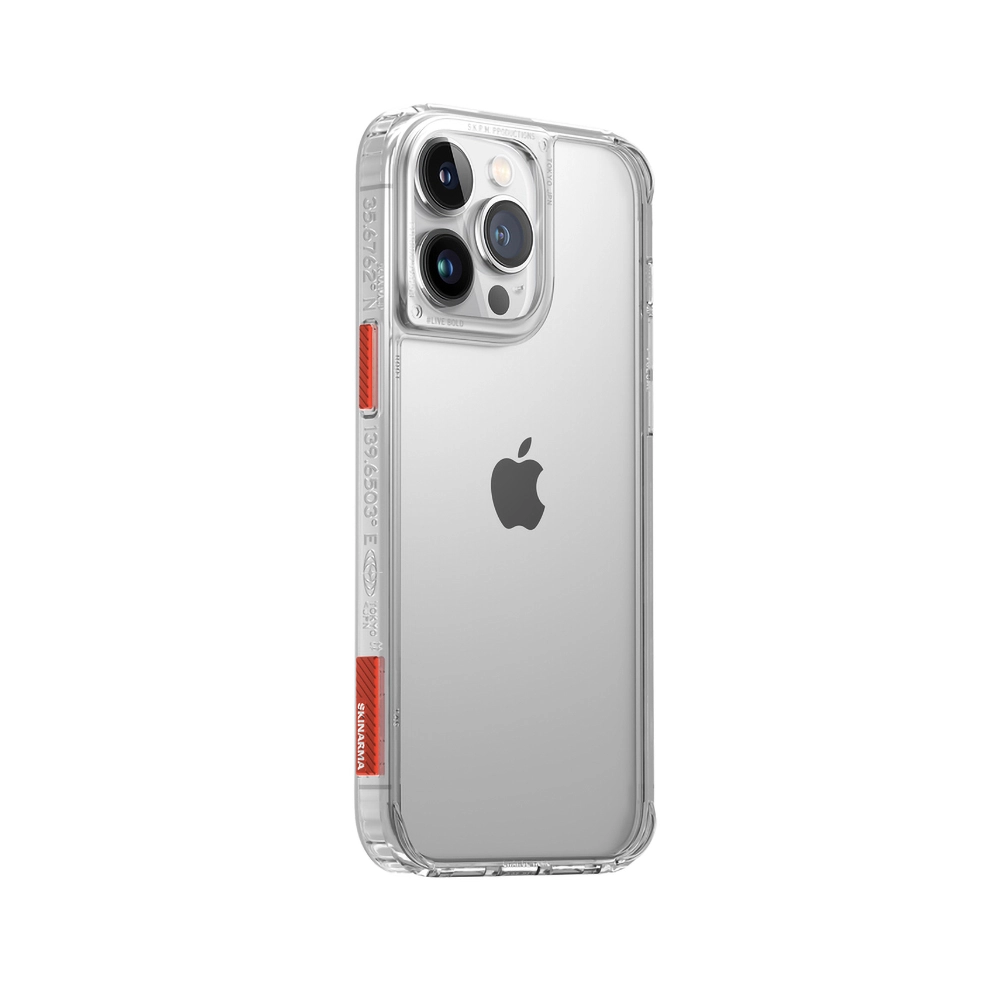 iPhone Uyumlu 14 Pro Kılıf SkinArma Şeffaf Airbag Tasarımlı Saido Kapak