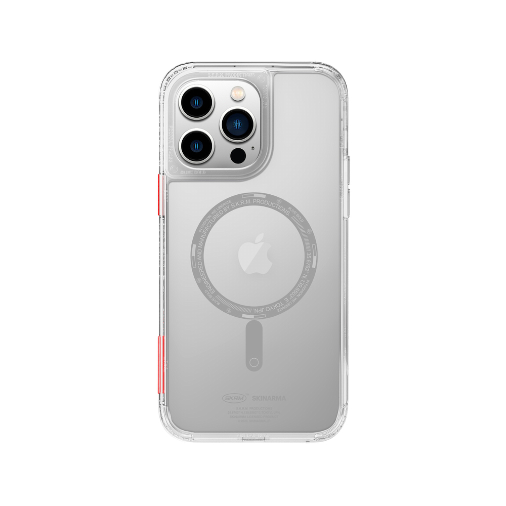 iPhone Uyumlu 14 Pro Kılıf SkinArma Şeffaf Airbag Tasarımlı M-safe Şarj Özellikli Saido Kapak