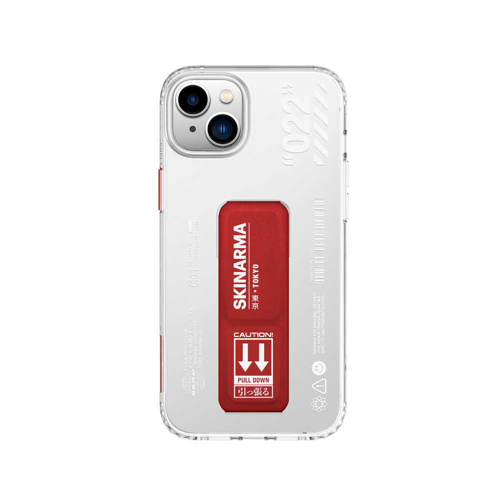 iPhone Uyumlu 14 Kılıf SkinArma Standlı Şeffaf Tasarımlı Taihi Sora Kapak