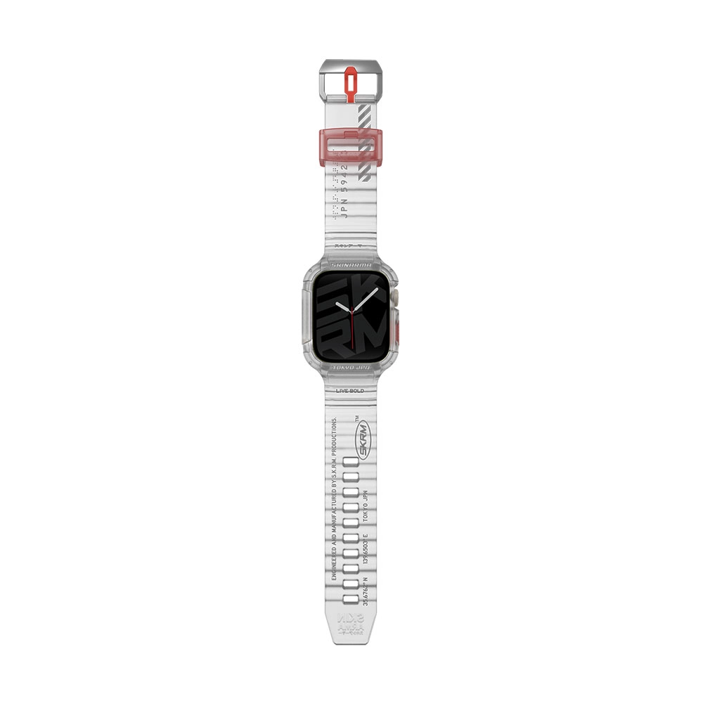 Watch 44mm SkinArma Saido Sert PC Kasa Koruyuculu Silikon Kordon