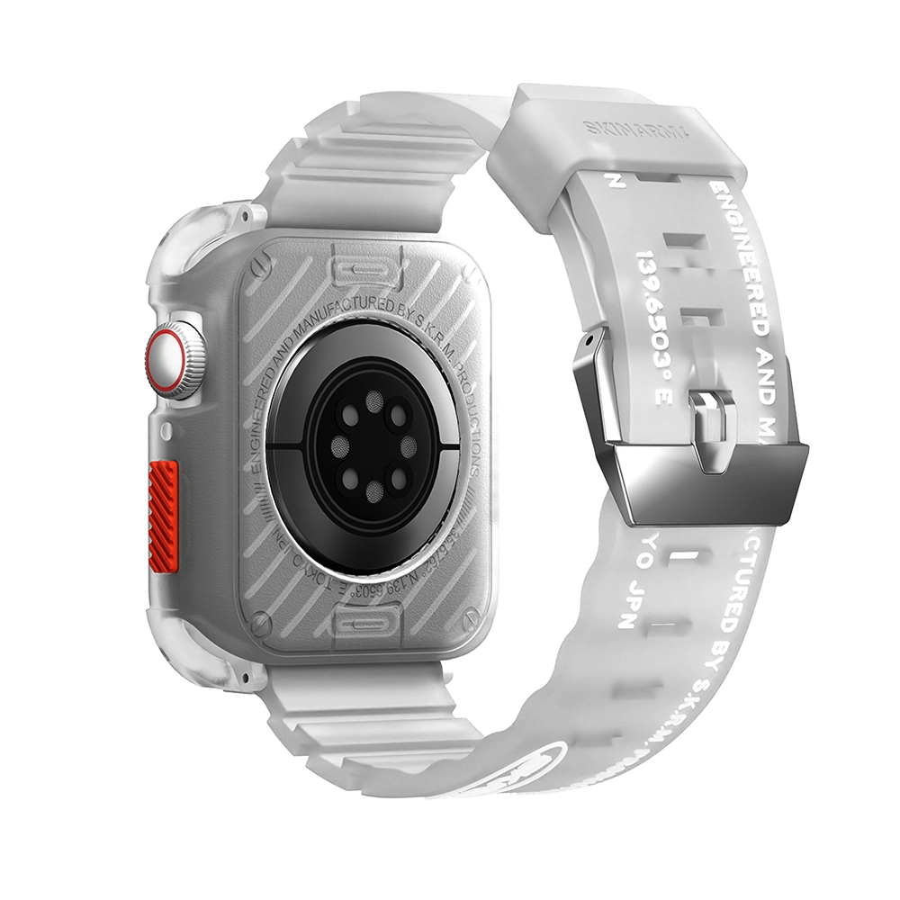 Watch 44mm SkinArma Kurono Sert PC Kasa Koruyucu + Shokku Silikon Kordon