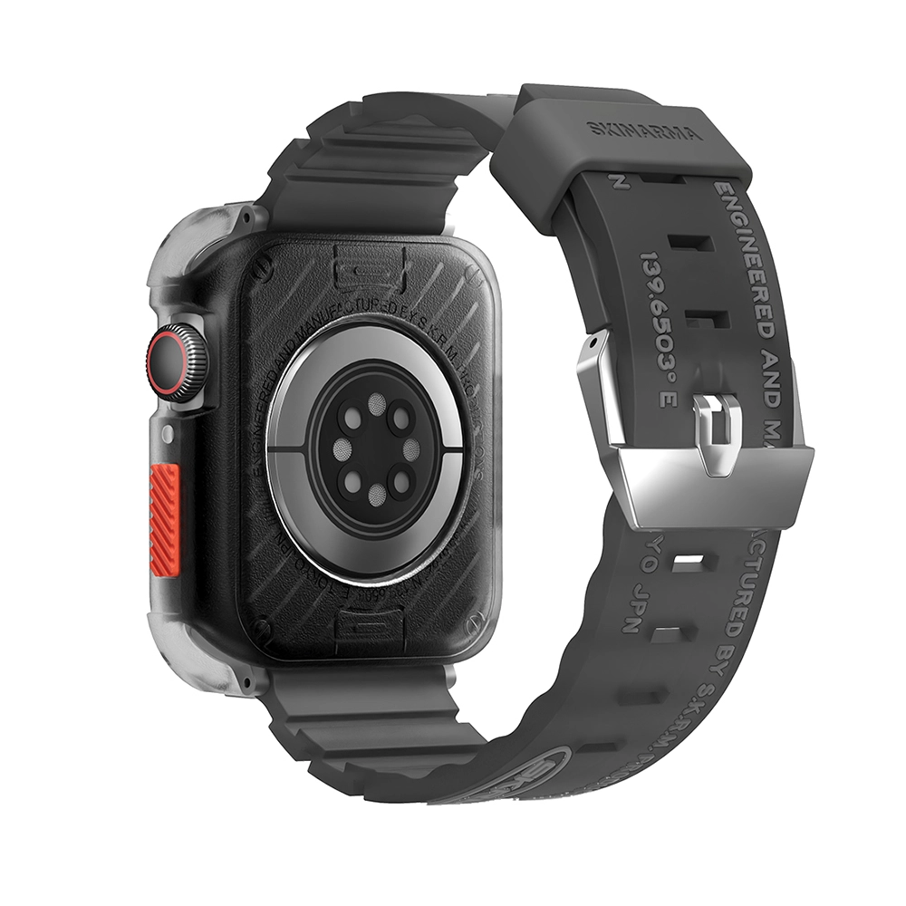 Watch 44mm SkinArma Kurono Sert PC Kasa Koruyucu + Shokku Silikon Kordon