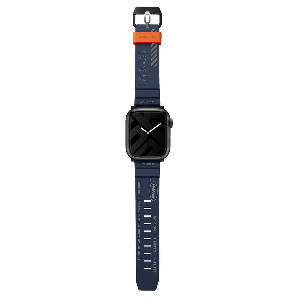 Watch 44mm SkinArma Shokku Silikon Kordon-Mavi