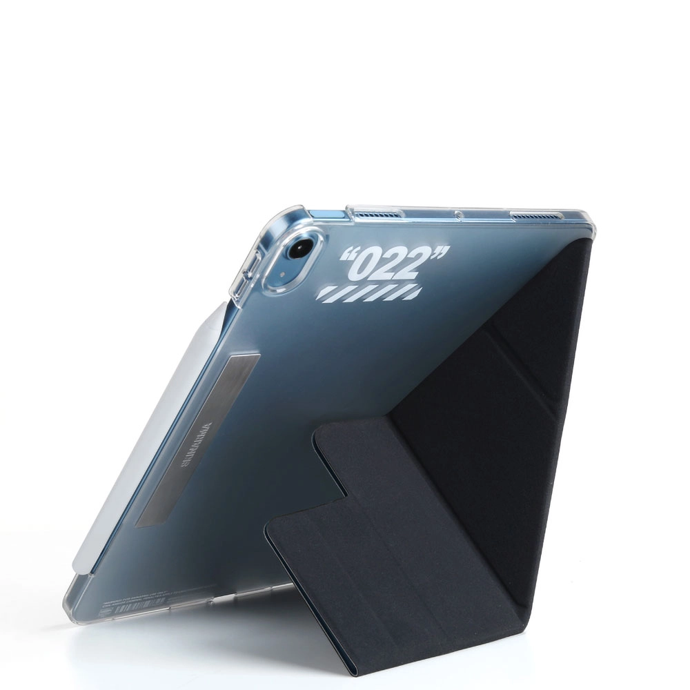 iPad Uyumlu Air 10.9 2022 (5.Nesil) Kılıf SkinArma Kalemlikli Arkası Şeffaf Standlı Magnetik Taihi Sora Kılıf