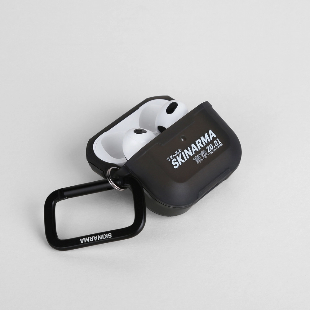 Airpods Uyumlu 3. Nesil Kılıf SkinArma Transparan Mat Tasarım Kinzoku Kılıf