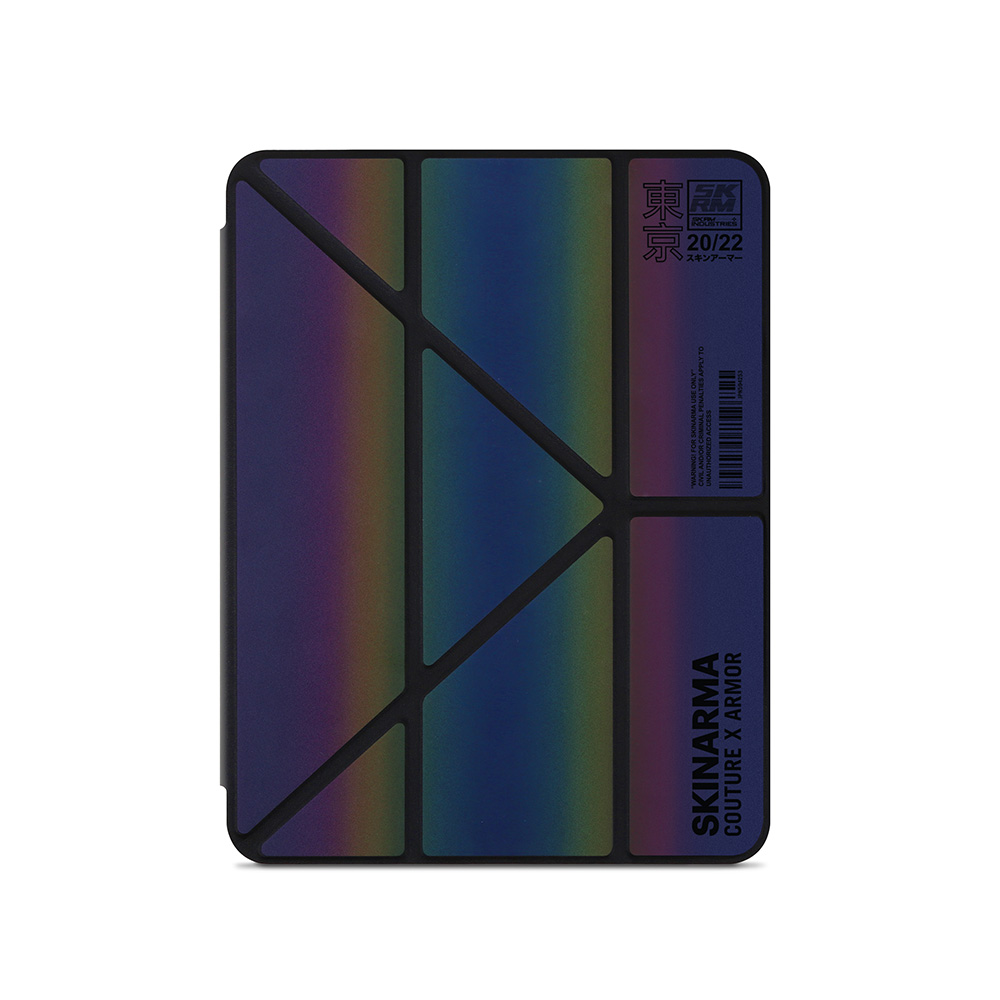 iPad Uyumlu Pro 11 2020 (2.Nesil) Kılıf SkinArma Holografik Tasarımlı Arkası Şeffaf Çıkarılabilir Magnetik Kira Kobai Kılıf