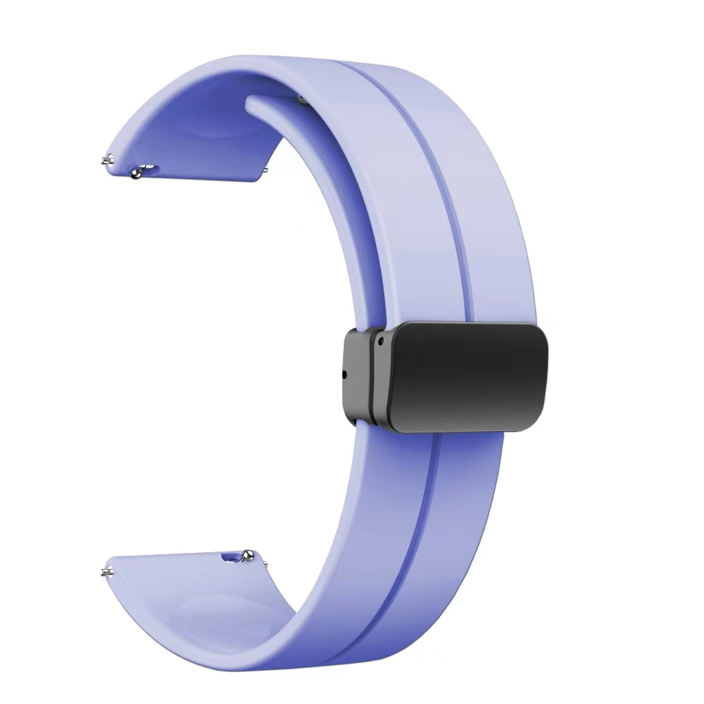 Huawei Uyumlu GT2 46mm KRD-84 22mm Silikon Kordon-Lila