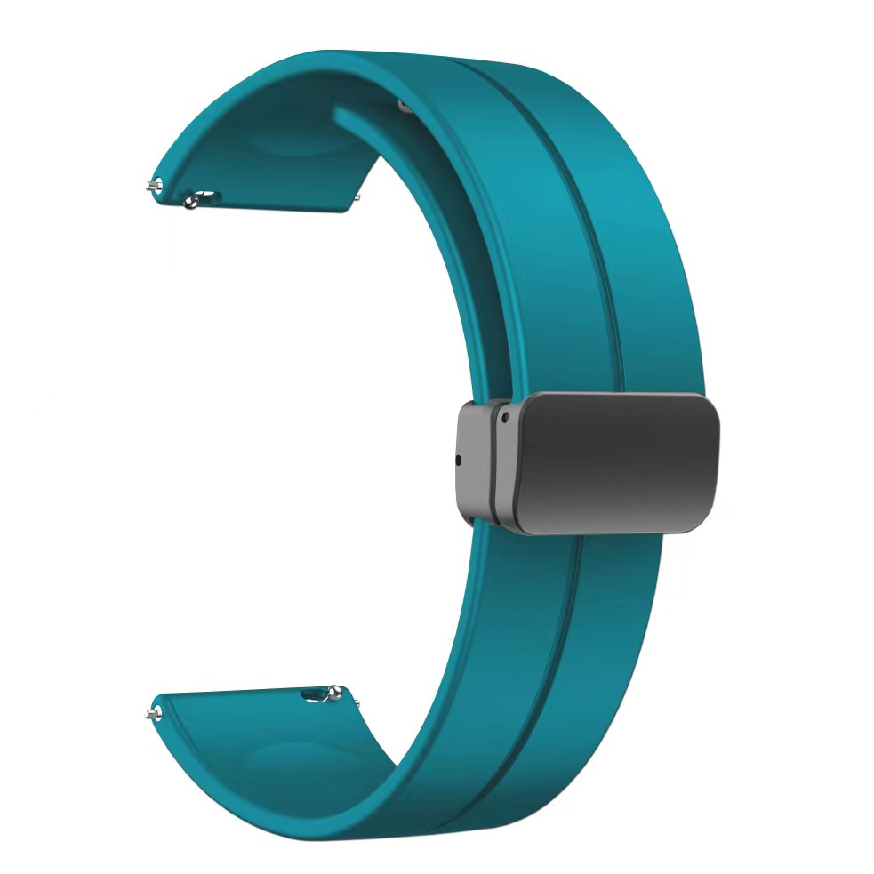 Xiaomi Uyumlu  Amazfit Pace KRD-84 22mm Silikon Kordon-Turkuaz