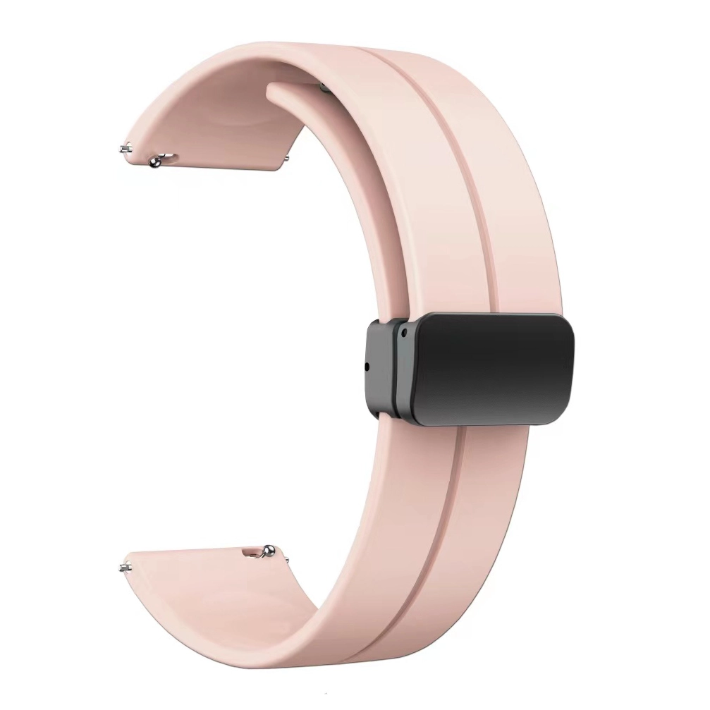 Xiaomi Uyumlu  Mi Watch Color KRD-84 22mm Silikon Kordon-Pembe