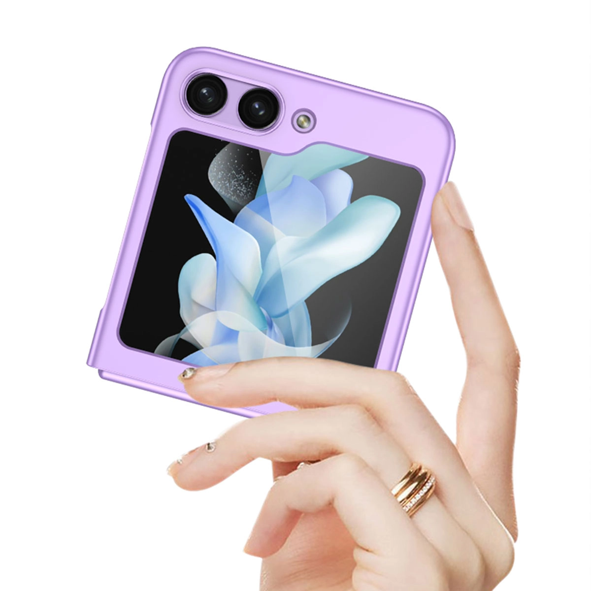 Galaxy Uyumlu Z Flip 5 Kılıf Zore Sert Kıpta Kapak